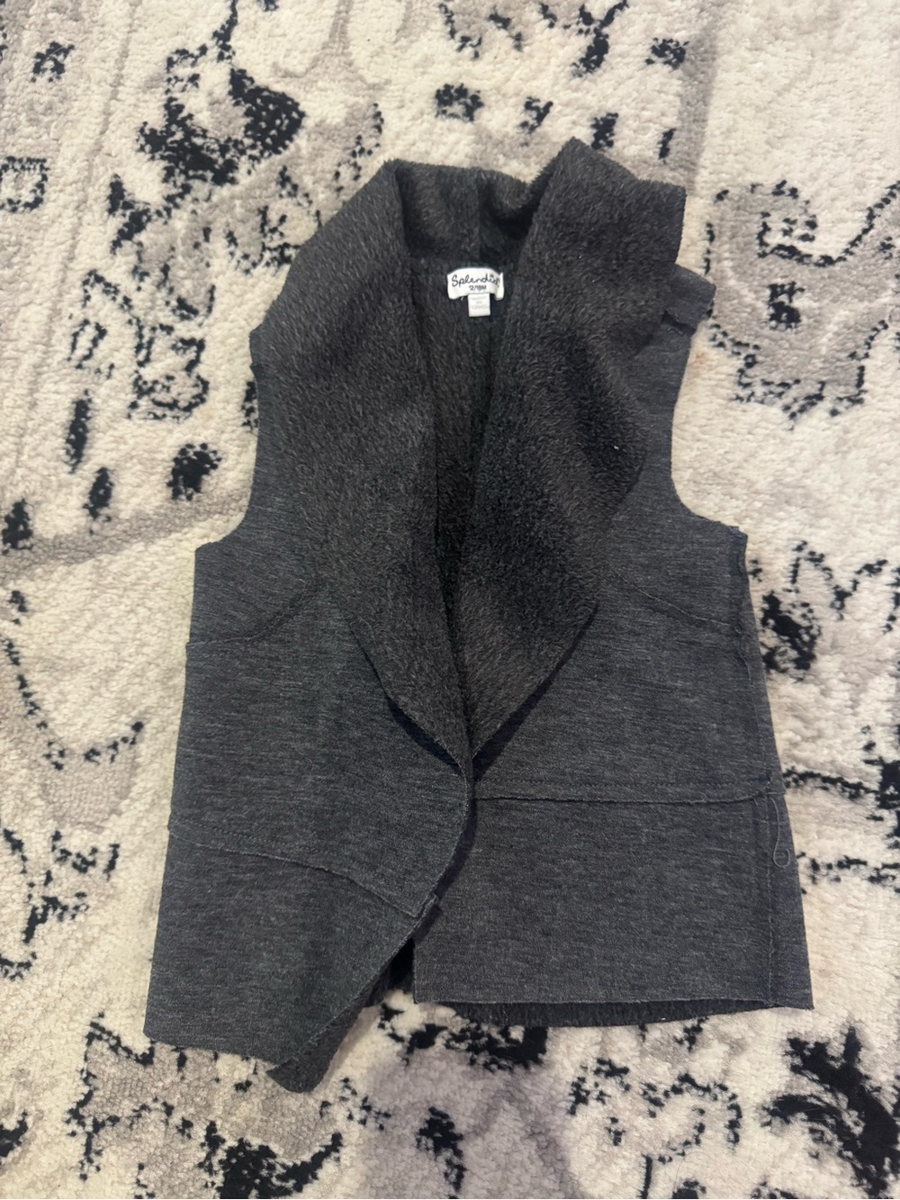 Splendid Dark Gray Sleeveless Vest